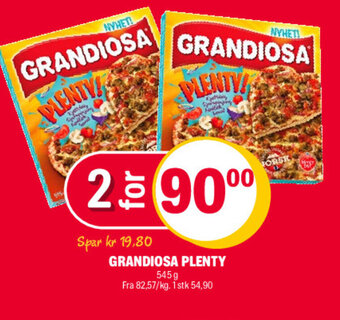 Coop Extra Grandiosa Plenty tilbud