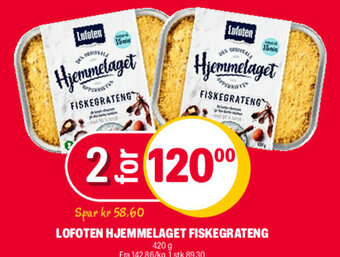 Coop Extra Lofoten Hjemmelaget Fiskegrateng tilbud