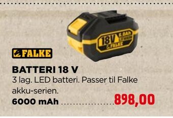 jem & fix Batteri 18 v tilbud
