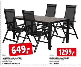 jem & fix Hagebord havanna tilbud