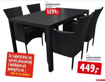 jem & fix Hagebord havanna tilbud