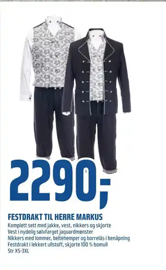 Coop Obs Festdrakt til herre markus tilbud