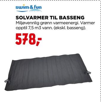 jem & fix Solvarmer til basseng tilbud