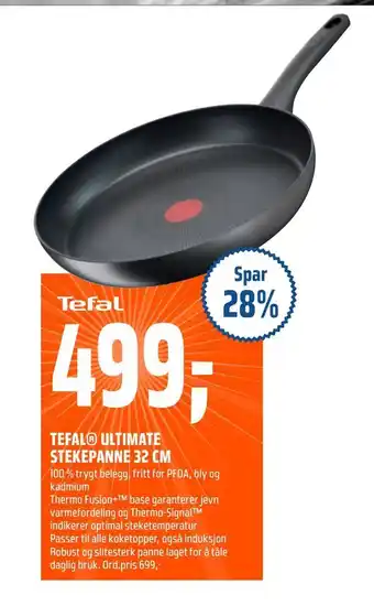 Coop Obs Tefal® ultimate stekepanne 32 cm tilbud