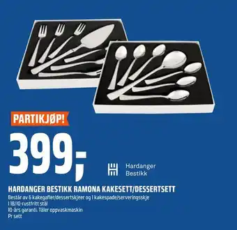 Coop Obs Hardanger bestikk ramona kakesett/dessertsett tilbud