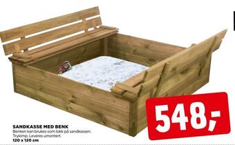 jem & fix Sandkasse med benk tilbud