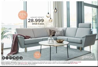 Møbelringen Galaxy Comfort+ hjørnesofa tilbud