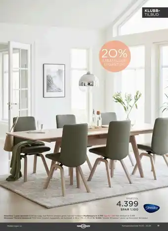 Møbelringen Stressless® Lisboa sofabord sett tilbud