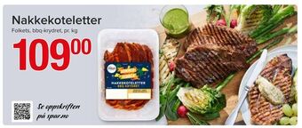 Spar Nakkekoteletter tilbud