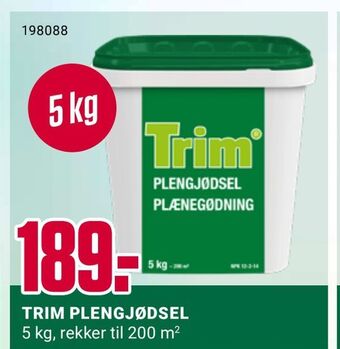 Europris Trim plengjødsel tilbud