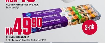 Europris ALUMINIUMSFOLIE tilbud
