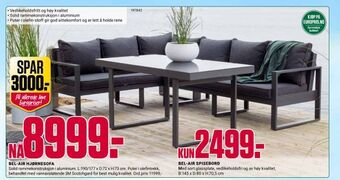 Europris Bel-air hjørnesofa tilbud