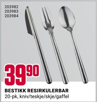 Europris Bestikk resirkulerbar tilbud