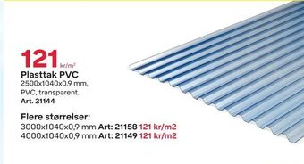 Byggmax Plasttak PVC tilbud