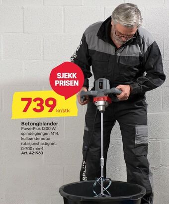Byggmax Betongblander tilbud
