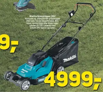 Megaflis Makita Gressklipper 36V tilbud