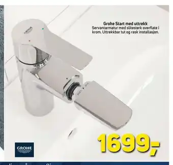 Megaflis Grohe Start med uttrekk tilbud