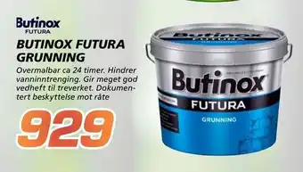 Coop Byggmix Butinox futura grunning tilbud