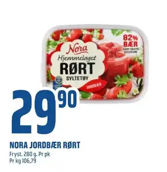 Coop Obs Nora jordbær rørt tilbud