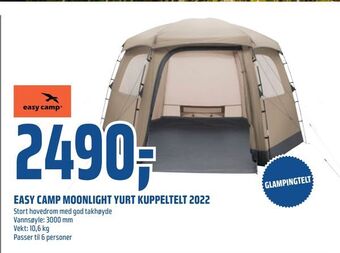 Coop Obs Easy camp moonlight yurt kuppeltelt 2022 tilbud