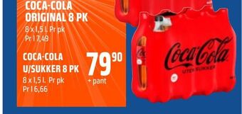 Coop Obs Coca-cola u/sukker 8 pk tilbud