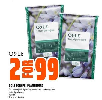Obs Bygg Odle torvfri plantejord tilbud