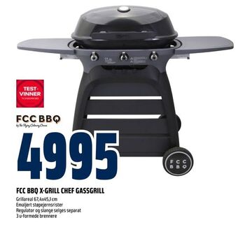 Obs Bygg Fcc bbq x-grill chef gassgrill tilbud