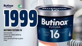 Obs Bygg Butinox futura 16 tilbud