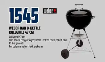 Obs Bygg Weber bar b-kettle kullgrill 47 cm tilbud