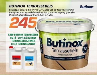 Coop Byggmix Butinox terrassebeis tilbud