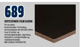 Obs Bygg Kryssfiner film bjerk tilbud