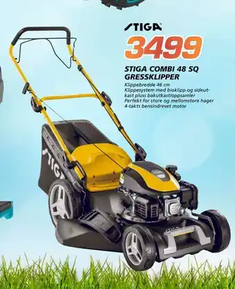 Coop Byggmix Stiga combi 48 sq gressklipper tilbud