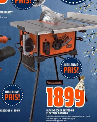 Obs Bygg Black+decker bes720-qs elektrisk bordsag tilbud