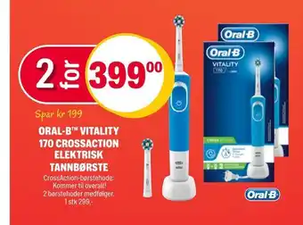 Coop Extra Oral-b™ vitality 170 crossaction elektrisk tannbørste tilbud