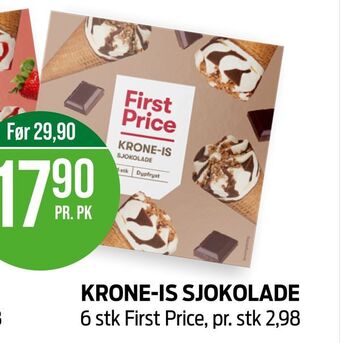 Kiwi Krone-is sjokolade tilbud