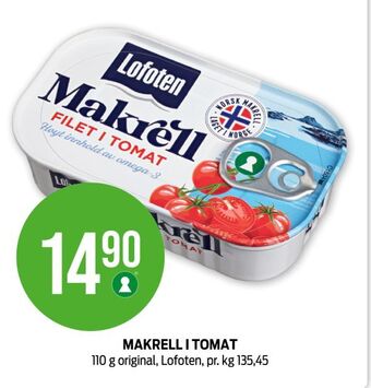 Kiwi Makrell i tomat tilbud
