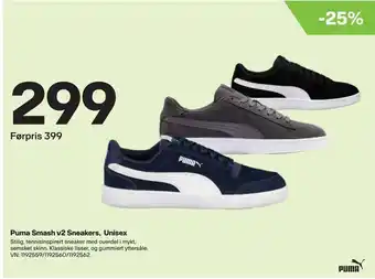 XXL Sport Puma Smash v2 Sneakers, Unisex tilbud