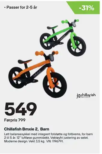 XXL Sport Chillafish Bmxie 2, Barn tilbud