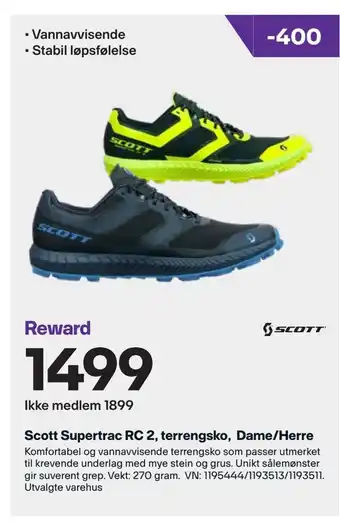 XXL Sport Scott Supertrac RC 2, terrengsko, Dame/Herre tilbud