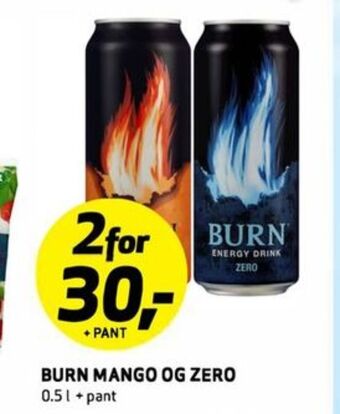Bunnpris Burn energidrikk tilbud