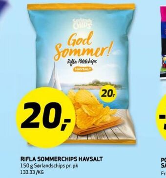 Bunnpris Sørlandschips chips tilbud
