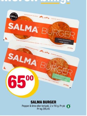 Coop Extra Salma lakseburger tilbud