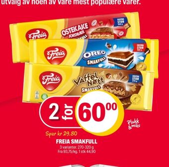Coop Extra Smakfull sjokoladeplate tilbud