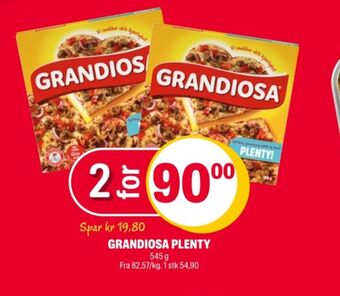 Coop Extra Grandiosa pizza tilbud