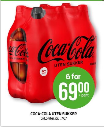 Kiwi Coca-cola zero brus tilbud