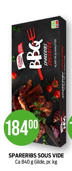 Kiwi Gilde spareribs tilbud