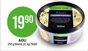 Kiwi Bama aioli tilbud