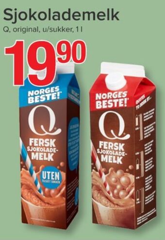 Spar Q sjokolademelk tilbud