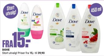 Europris Dove roll-on tilbud