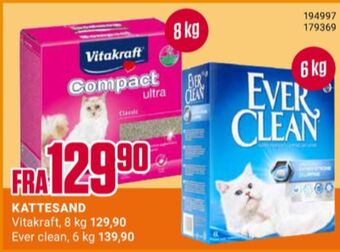 Europris Vitakraft kattesand tilbud